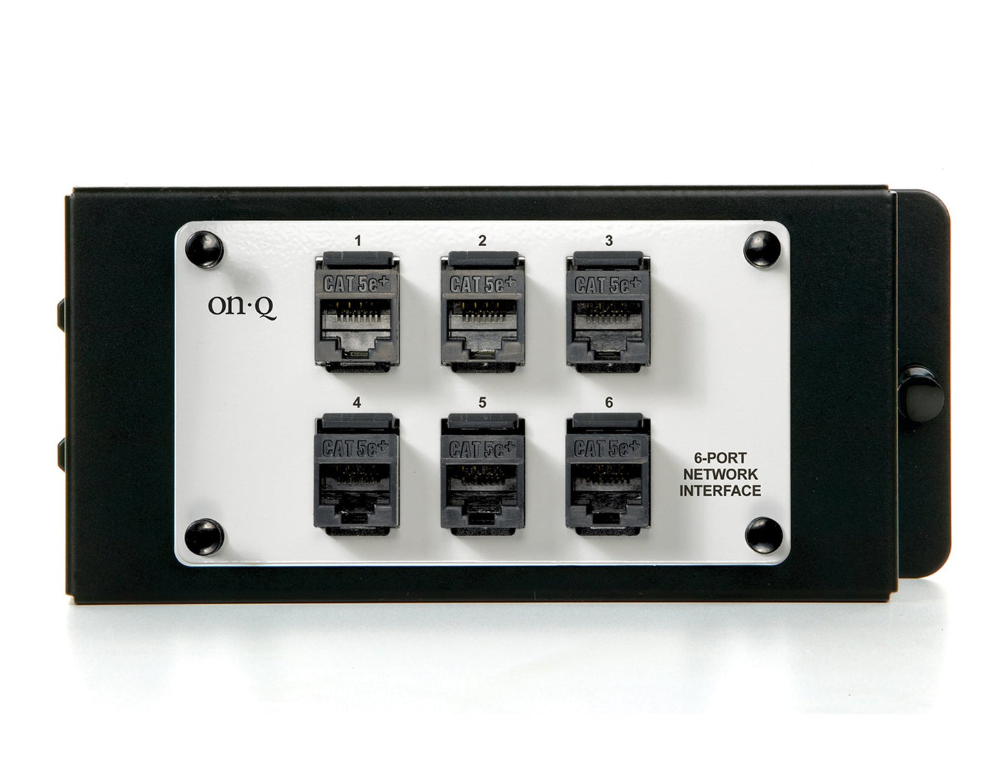 Legrand - OnQ 6 Port Module, Wifi Module with RJ45 Jacks for Simple Line Reconfiguration, Network Interface Module Supports Punchdown Termination