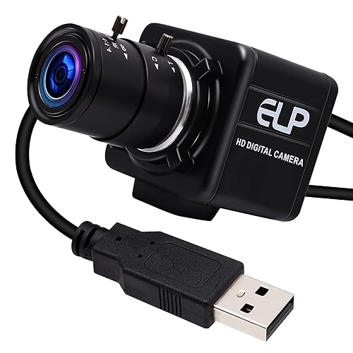 ELP Low Illumination USB Camera HD Manual Zoom 4mm Lens PC CMERA for Computer Mini UVC Webcam 0.01lux Industrial Webcamera 960P AR0130 Security