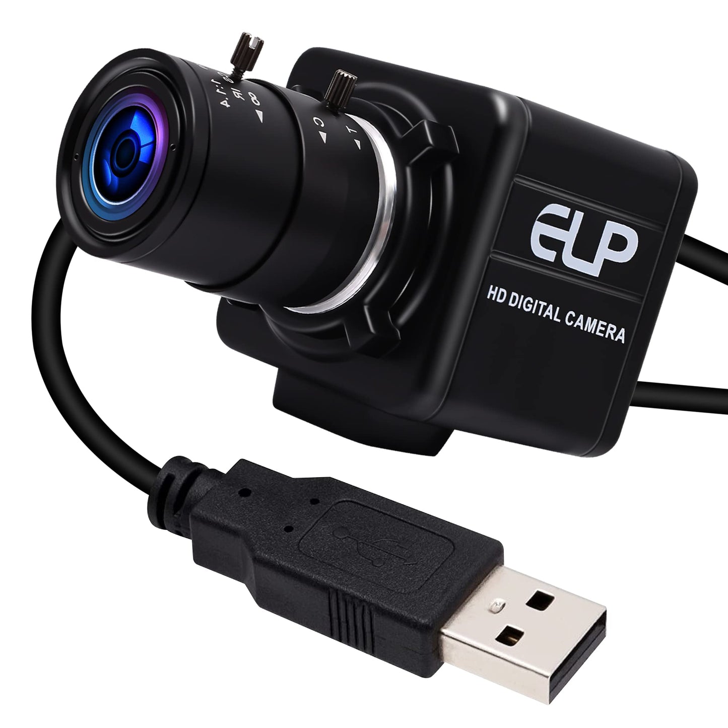 ELP Low Illumination USB Camera HD Manual Zoom 4mm Lens PC CMERA for Computer Mini UVC Webcam 0.01lux Industrial Webcamera 960P AR0130 Security