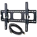 2xhome Wall Mount Bracket LED LCD Screen Monitor Flat Tilt Up Down Adjustable Modern 45 50 55 60 65 70 75 80 85 Modern Contemporary for Samsung Sharp