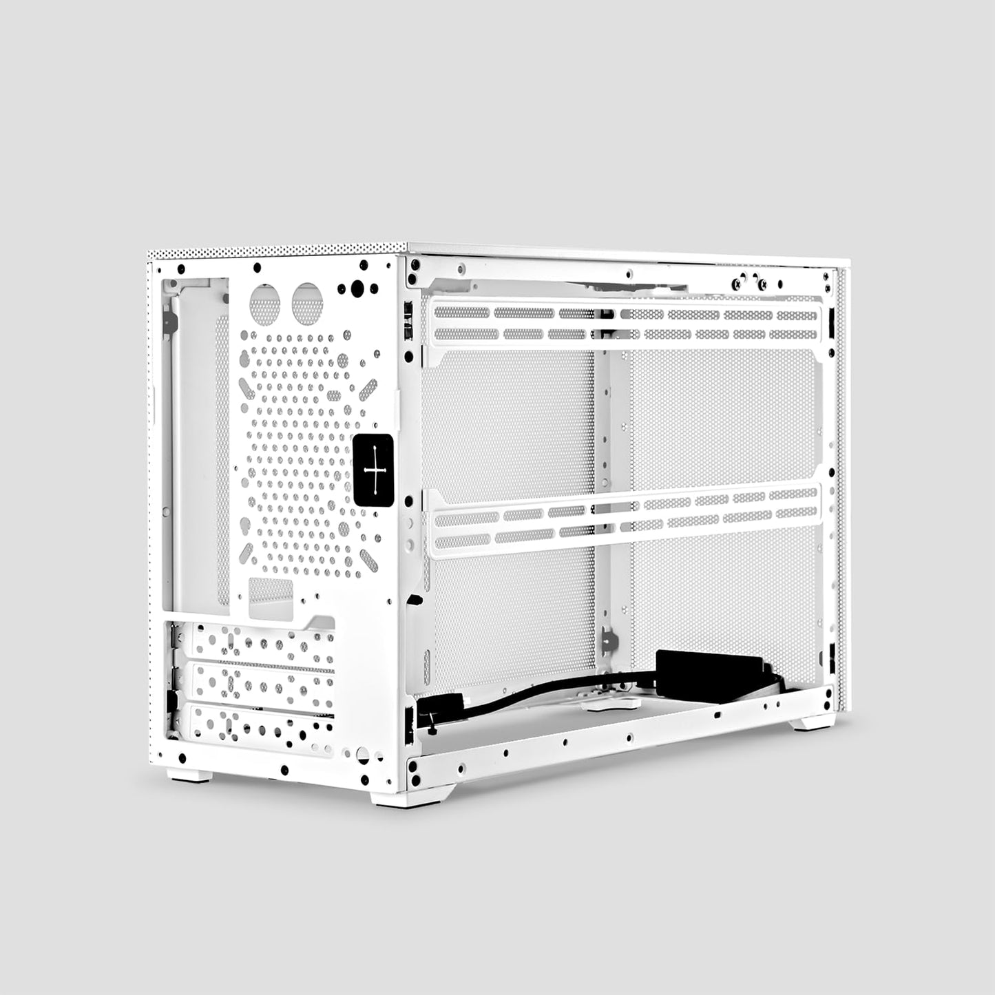 SSUPD Meshroom D Mini-ITX SFF PC Case 15L Full-Mesh Panel Tool-Free Access Supports RTX 5090 GPUs White