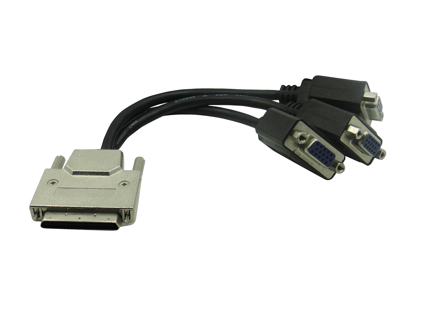 Seenoo VHDCI Breakout Cable&Adapter-VHDCI(SCSI 68Pin) M to 3-Port VGA Female Splitter Breakout Cable for NVIDIA and VisionTek Graphics Cards