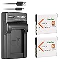 Kastar 2 Battery + Charger Replacement for Sony NP-BN1 DSC-QX10 QX30 QX100 DSC-TF1 DSC-TX10 TX20 DSC-TX30 DSC-W530 DSC-W570 DSC-W650 DSC-W800 DSC-W830