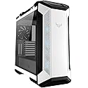 ASUS TUF Gaming GT501 White Edition Mid-Tower Gaming Case, EATX Support, Pre-Installed Four Fans, 2 x USB 3.1 Front Panel, Smoked Tempered Glass