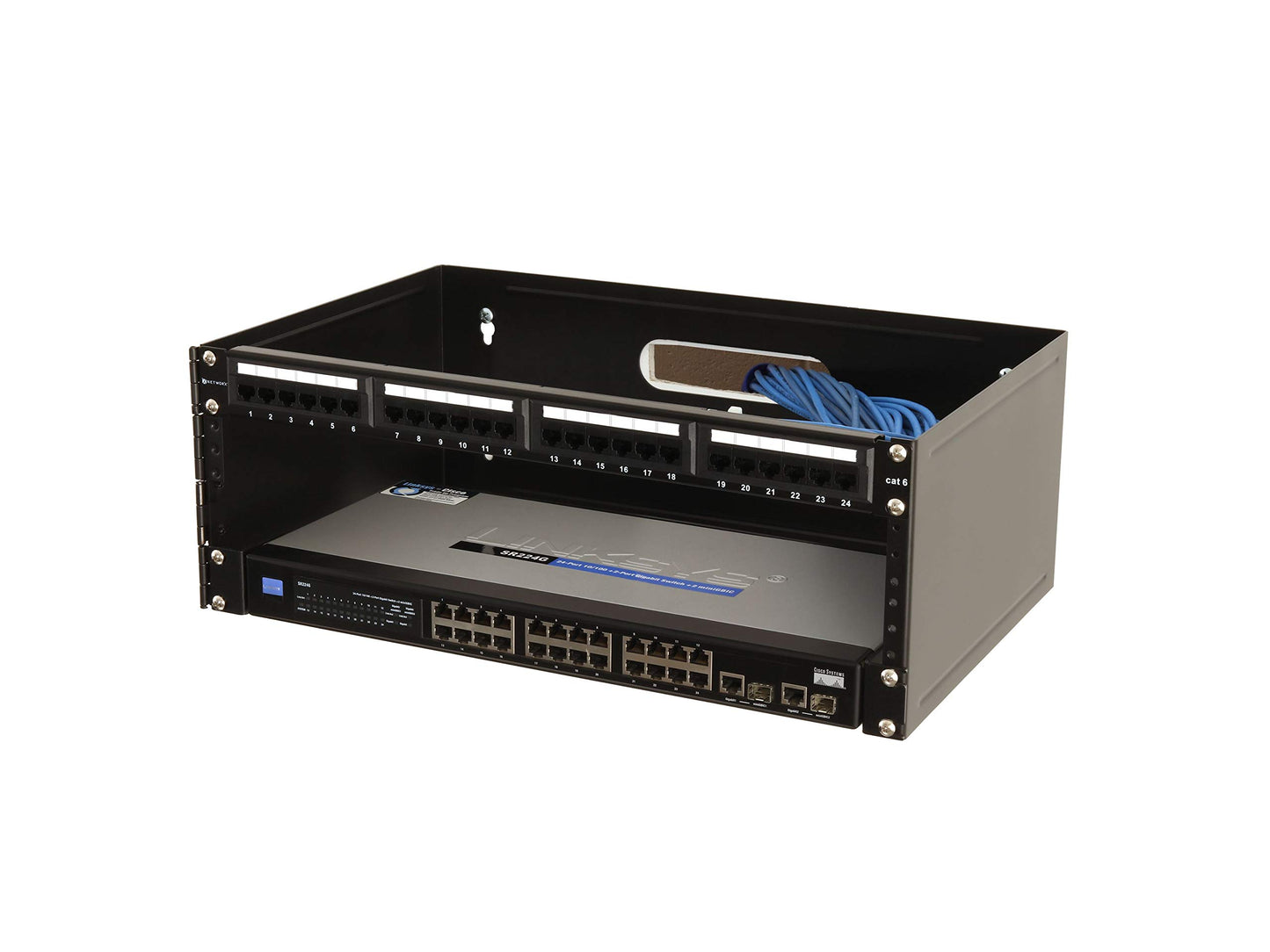 Networx Cable Management Brackets/Shelves (4U Extra Deep, Wall Mount Bracket)