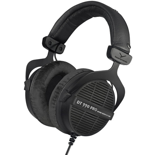 beyerdynamic DT 990 PRO Studio Headphones (80 Ohm, Black) (Renewed)