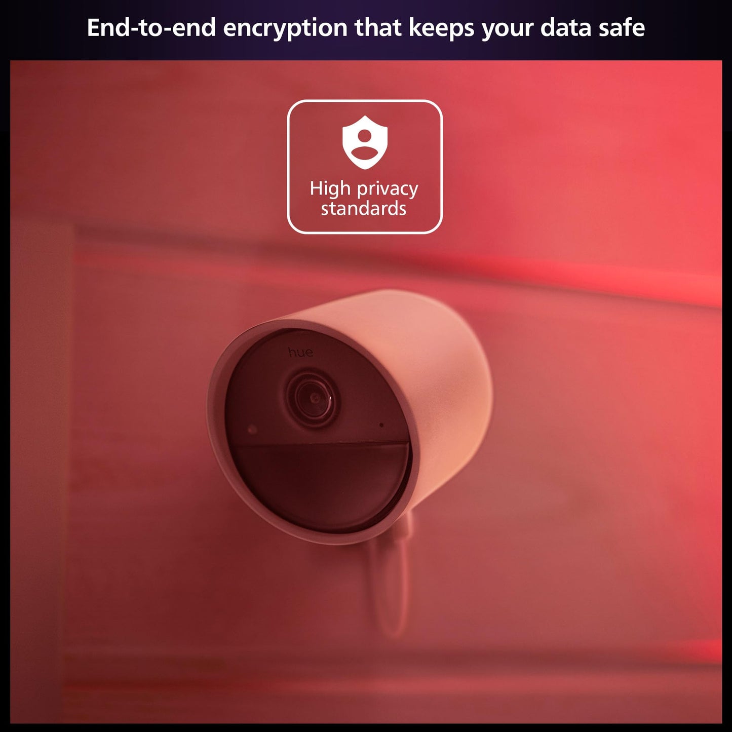Philips Hue Secure Wired Camera-2 Pack, 1080P Resolution, Notifications, Seamless Integration, Continuous Power, Indoor and Outdoor, White. Free