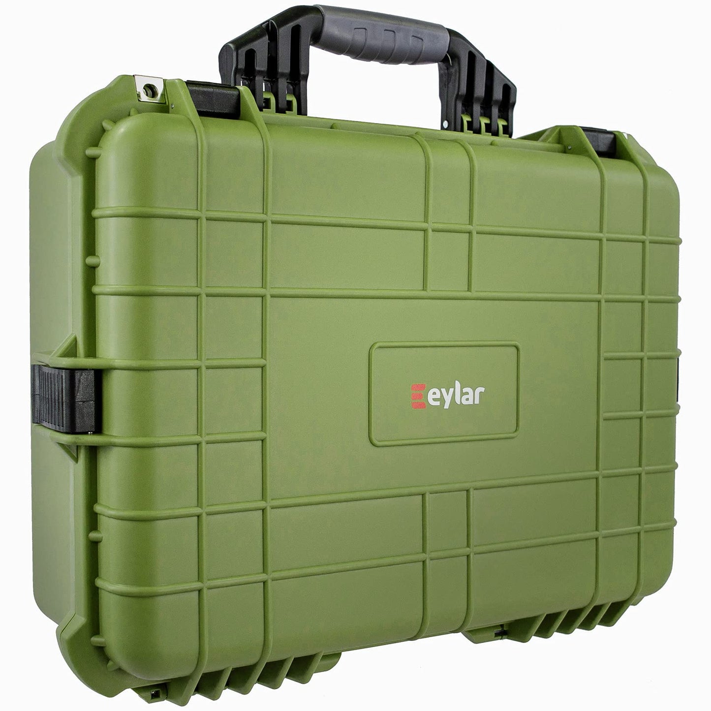 Eylar Large 20 Inch Protective Camera Case Water and Shock Proof With Foam (Green)