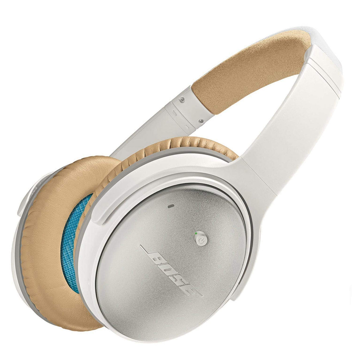 Bose QuietComfort 25 Acoustic Noise Cancelling Headphones for Apple devices, White(wired, 3.5mm) (Renewed)