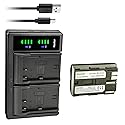 Kastar 1-Pack Battery and LTD2 USB Charger Replacement for Canon BP-508 BP-511 BP-511A BP-512 BP-512A BP-514 BP-522 BP-535 Battery, Canon CB-5L CG-580