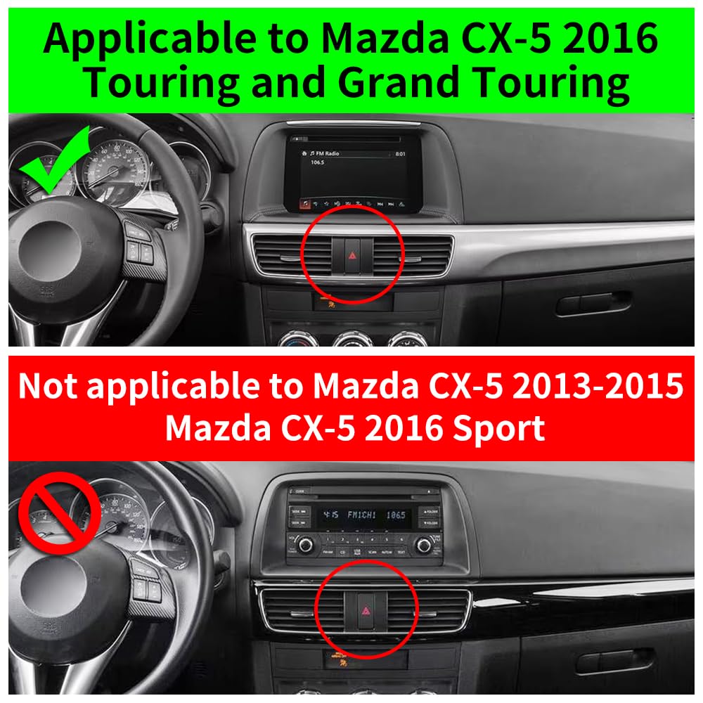 musttrue Car Phone Holder for Mazda CX-5 2016 Touring, Grand Touring Auto Accessories Navigation Bracket Interior Decoration Screen Mobile CX5 Cell
