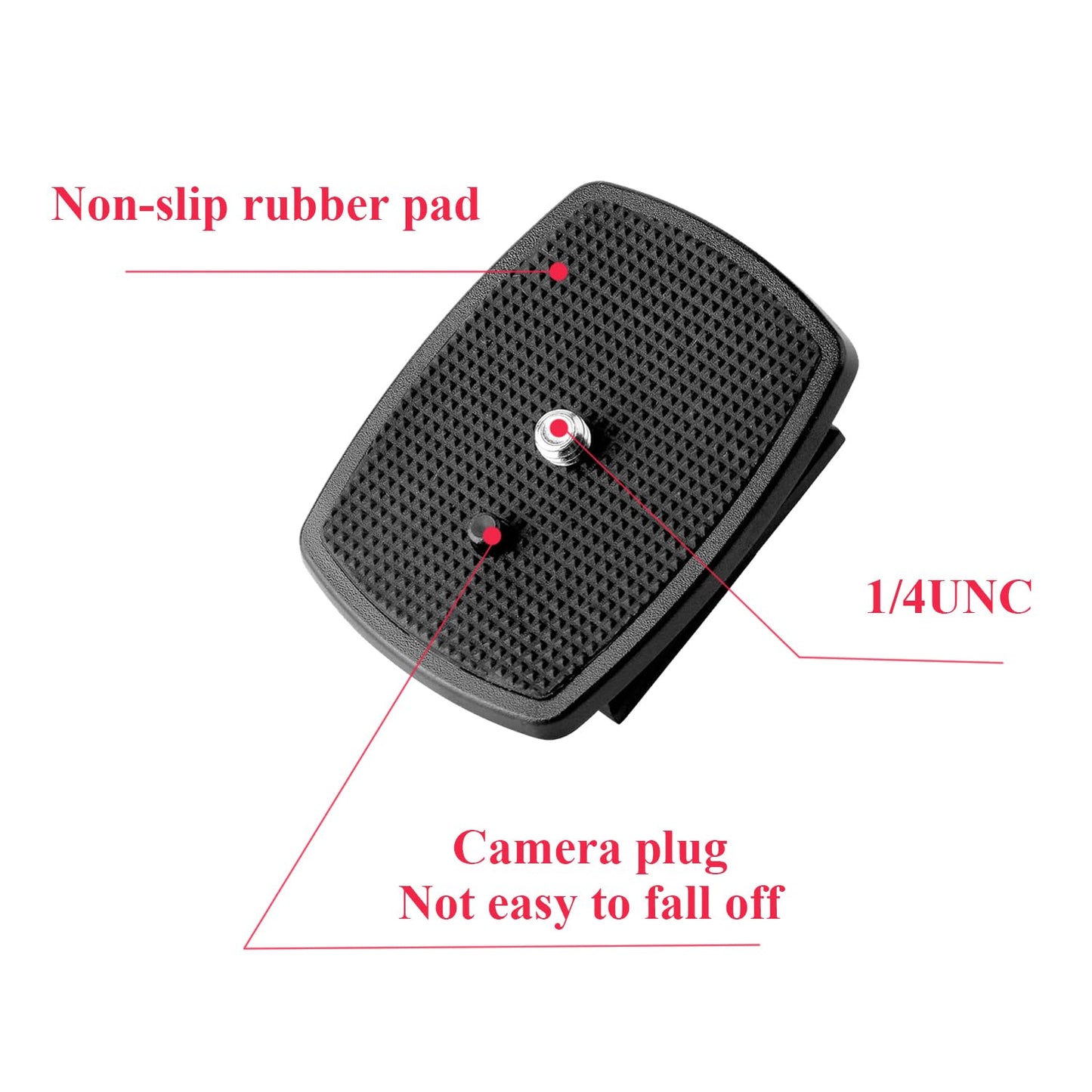 Voganacee 2-Pack Universal 43x43mm Quick Release Plate Set for Velbon Tripods, Compatible with CX-444, CX-888, CX-460, DF-50 - Durable, Easy-to-Use