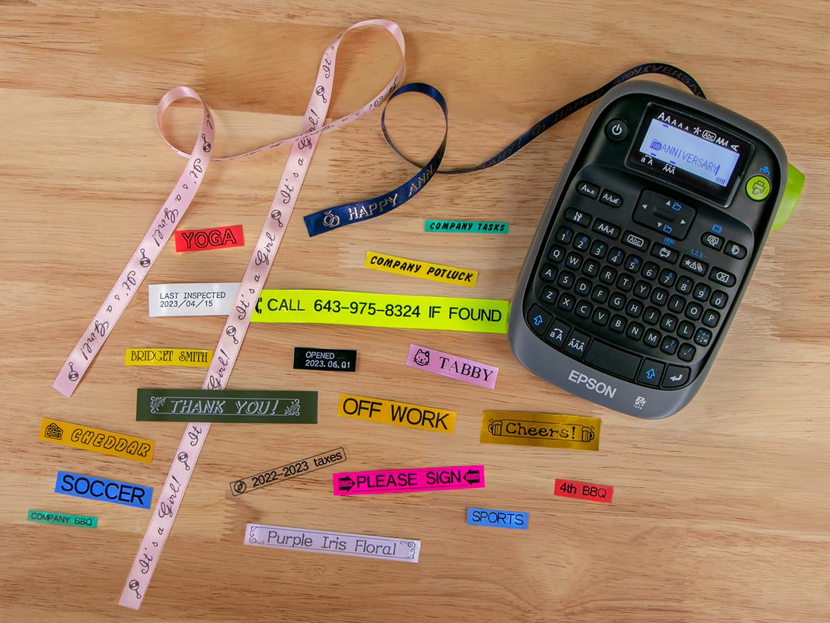 LABELWORKS Epson LW-PX300VP Industrial Label Maker Complete Kit - with Accessories, Sticker Labels, Magnetic Tape Compatible, Only Uses 203 & 205
