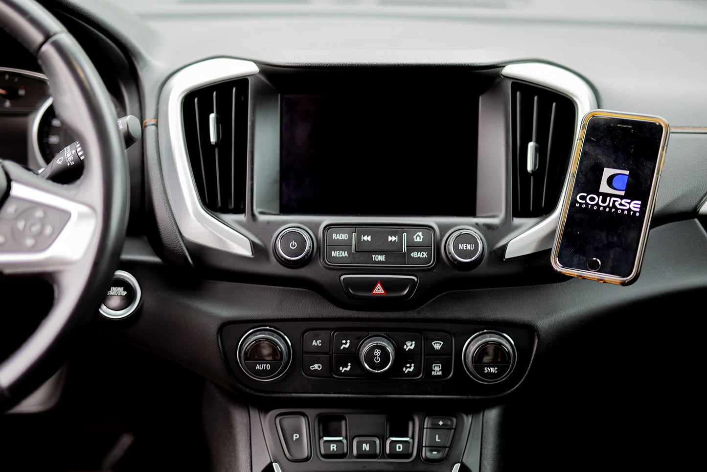 Course Motorsports DirectFit Phone Mount for GMC Terrain 2018+ Compatible with All Phones - Magnetic Head