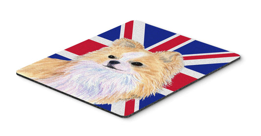 Caroline's Treasures SS4915MP Chihuahua with English Union Jack British Flag Mouse Pad, Hot Pad or Trivet for Home Office Gaming Working Computers