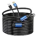 GGMTY USB 2.0 Type A Male to A Female Active Repeater Extension Cable 50ft, High Speed 480 Mbps