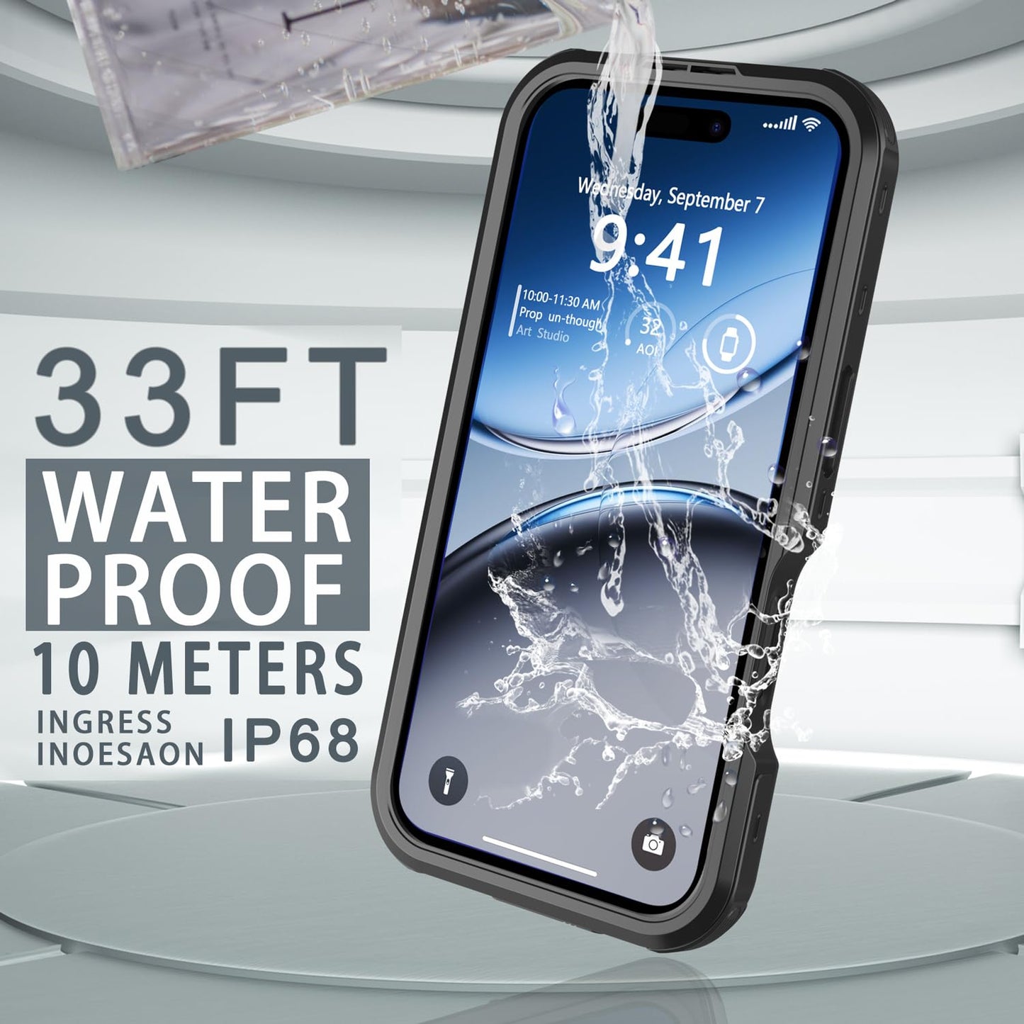 Comboproof for iPhone 16 Plus Case Waterproof, [Shockproof] [Dustproof] [IP68 Waterproof] Full-Body Hard Case Built-in [Lens Screen Protection]