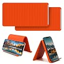 Foldable Silicone Aluminum Holder, Flexible Silicone Phone Stand with Anti-Slip Pad, Portable Rollable Multi-Angle Stand for Phone Tablet Laptop
