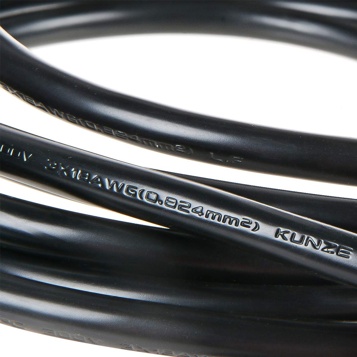 10ft 18 Gauge 3 Prong Heavy Duty Replacement Power Supply Cord Cable 110V 115V 120V Pigtail for Universal AC Appliance, NEMA 5-15P Plug US SJT 18AWG