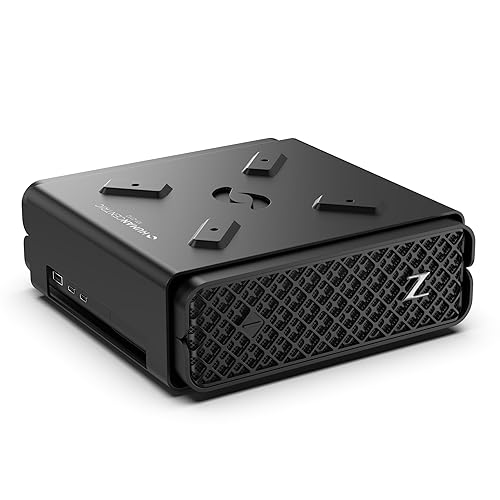 HumanCentric Dual VESA Sleeve Compatible with HP Z2 G9 Mini PC, VESA Mount Between a Monitor Arm and a Monitor, Under Desk or on a Wall, Z2 G9 Mini PC