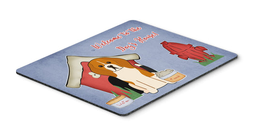 Caroline's Treasures BB2794MP Dog House Collection Beagle Tricolor Mouse Pad, Hot Pad or Trivet for Home Office Gaming Working Computers Laptop Mouse