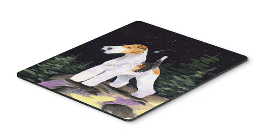 Caroline's Treasures SS8503MP Starry Night Fox Terrier Mouse Pad, Hot Pad or Trivet for Home Office Gaming Working Computers Laptop Mouse Mat,Washable