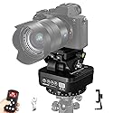 Soonpho M4 Motorized Rotating Panoramic Tripod Head, Remote Control 360° Pan Tilt Head with Mobile Phone Clip for DSLR Cameras, Camcorders