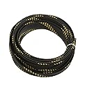 Othmro 5m/16.4ft PET Expandable Braid Cable Sleeving Flexible Wire Mesh Sleeve Black Gold,Non-Split for Power Cord Audio Video Cables Protecting from