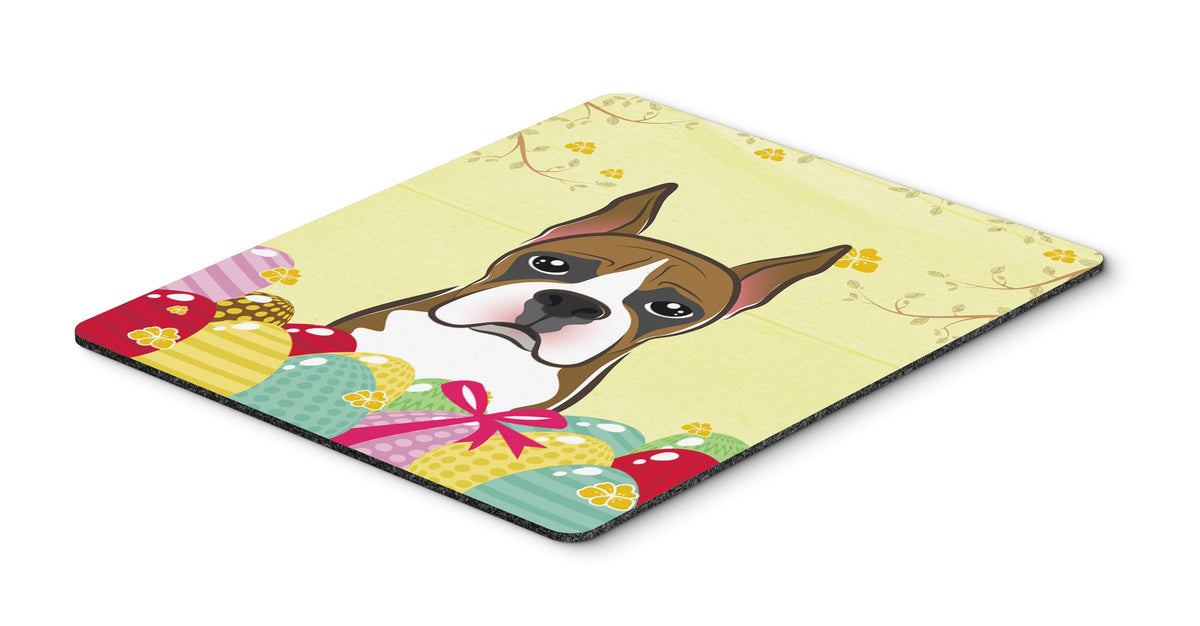 Caroline's Treasures BB1905MP Boxer Easter Egg Hunt Mouse Pad, Hot Pad or Trivet for Home Office Gaming Working Computers Laptop Mouse Mat,Washable