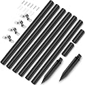 NBZlHOR 14 Pcs Steel Pole Extension Kit with Stakes & Connectors - 47" Height Adjustable - Compatible with Outdoor Landscape Lighting