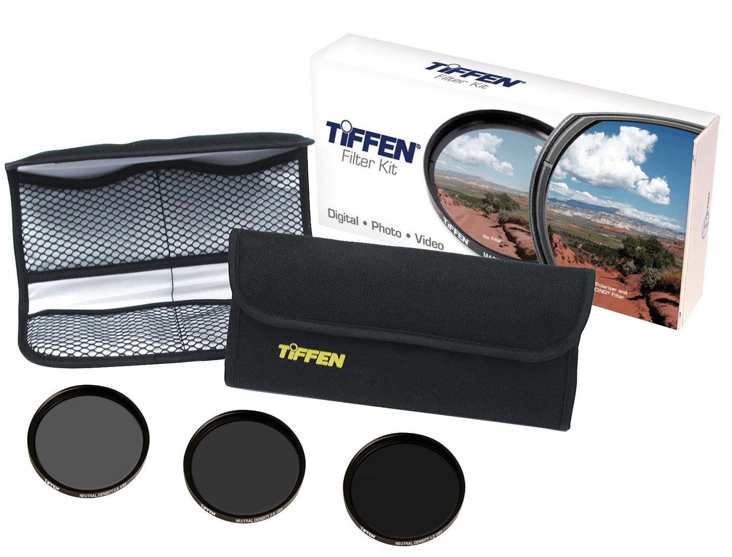 Tiffen 58mm Digital Neutral Density Filter Kit (ND 0.6, 0.9, 1.2 + Wallet)
