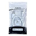 Acellories MFI 3-Ft. Lightning to USB Cable, White