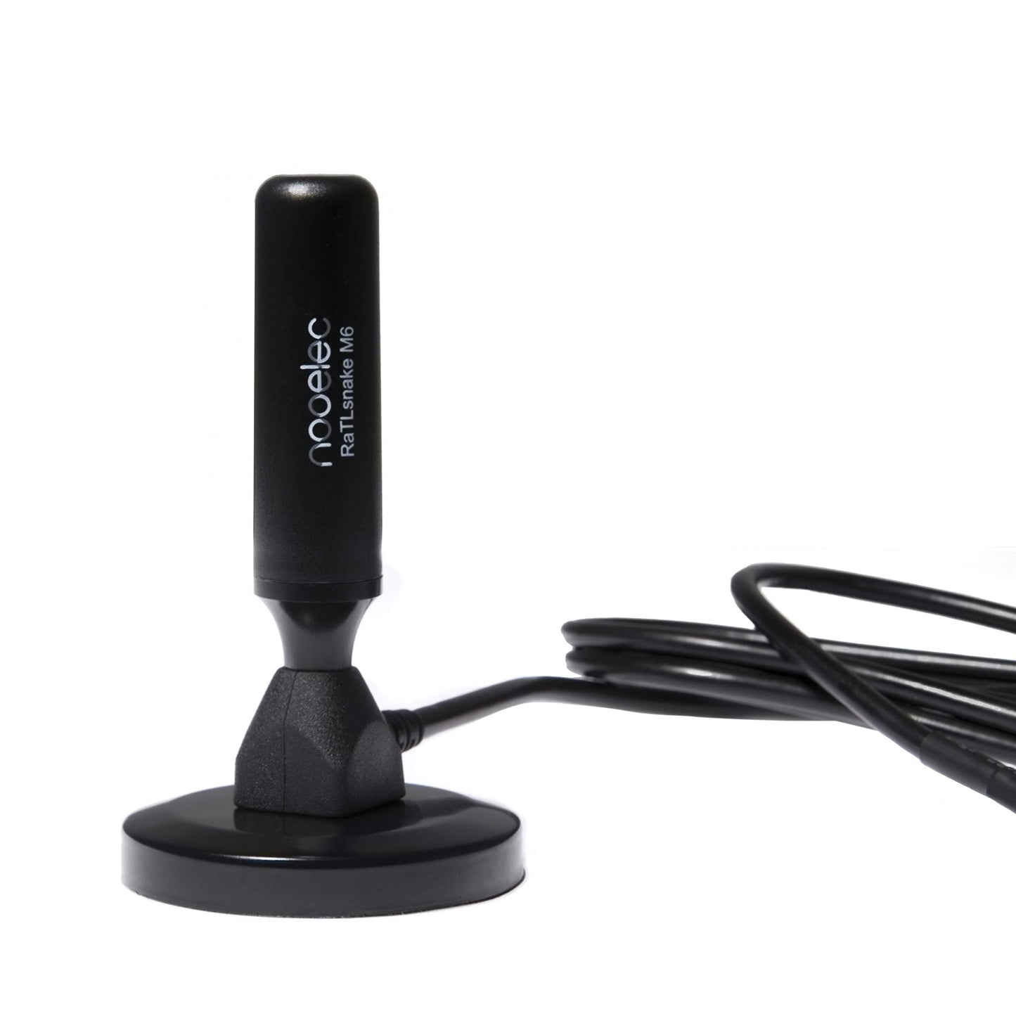 RaTLSnake M6 v2 - Premium 3-Antenna Bundle for NESDR, RTL-SDR, HackRF, and Other Software Defined Radios. Magnetic Whip Antenna Set Made with Low-Loss