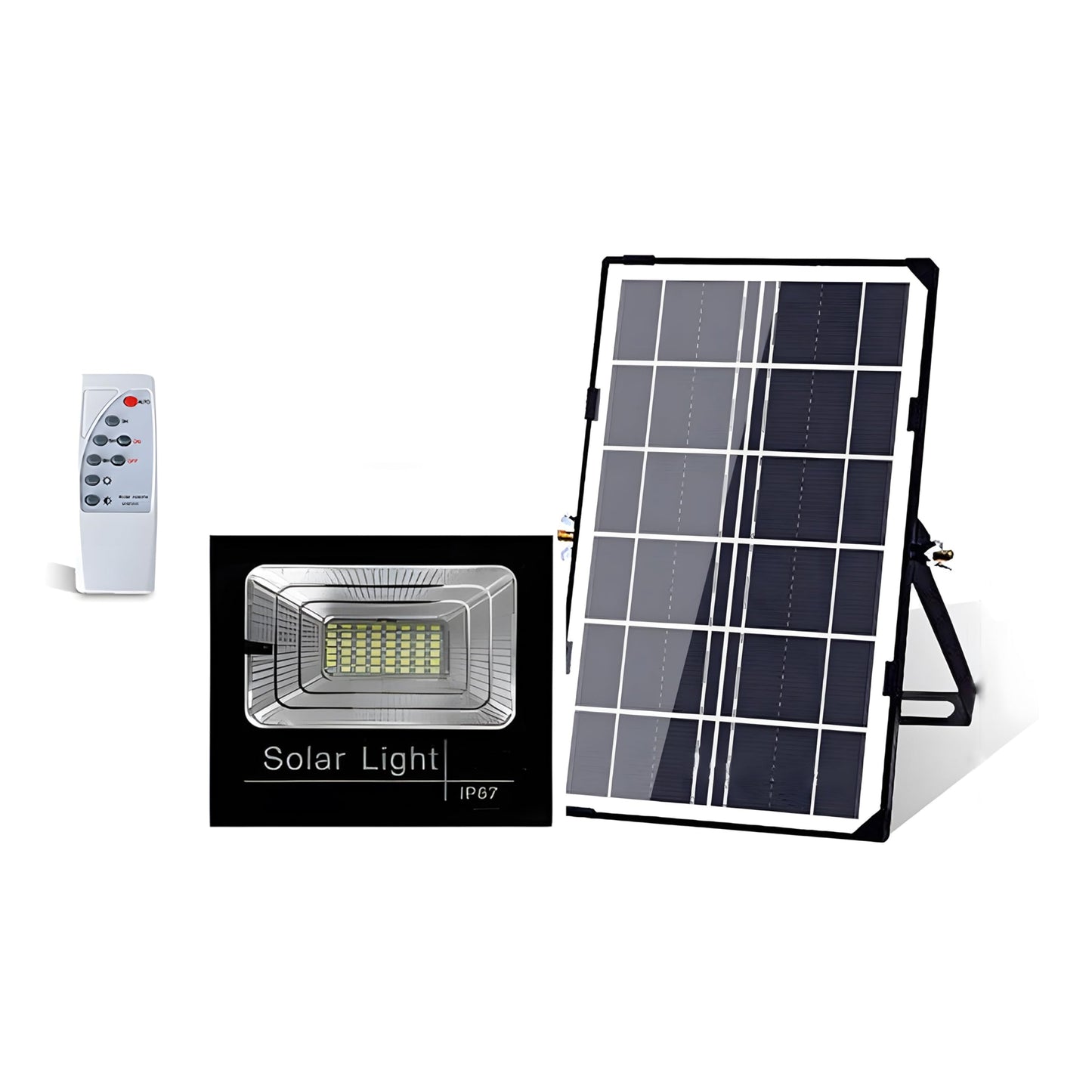 DuBom 30W to 800W 6000K Solar Flood Light Outdoor Remote, IP67 Waterproof Solar Power Security Light Auto On/Off, Dusk to Dawn for Yard, Gazebo, Shed
