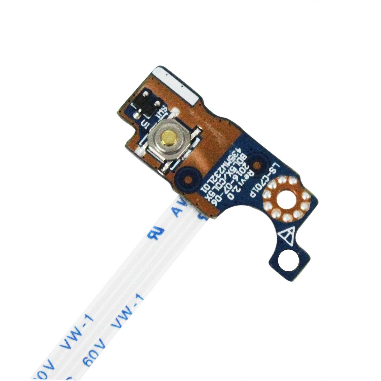 Zahara Power Switch Button Board with Cable Replacement for HP 15-ay061nr 15-ay065nr 15-ay067nr 15-ay068ca 15-ay068nr