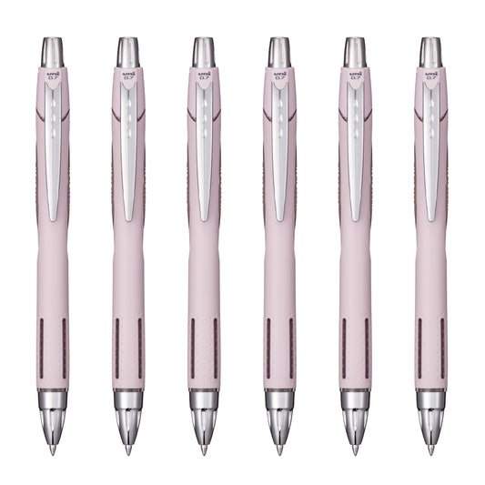 Uni-Ball Jetstream RT Ballpoint Pen, Fine Point (0.7mm), Lavender Barrel, Black Ink, 6 Pens
