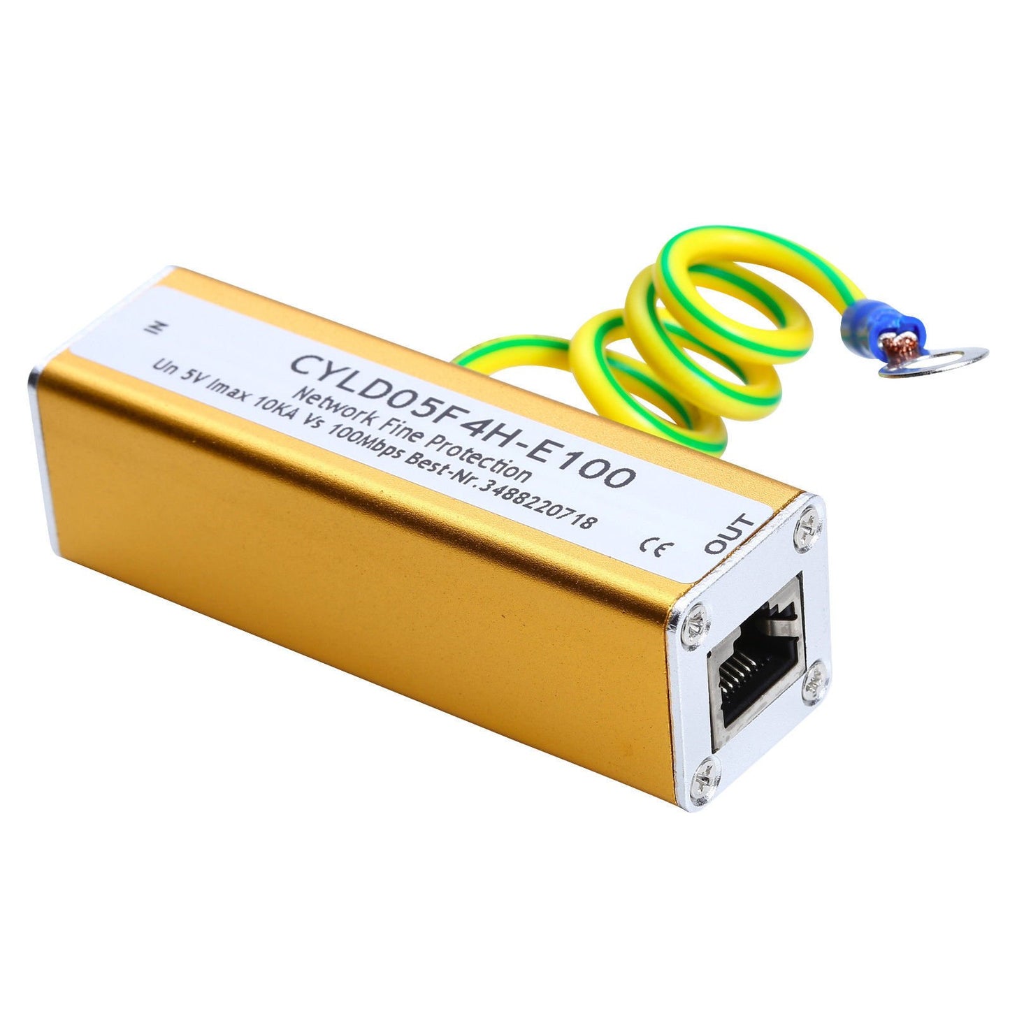 UHPPOTE Network RJ45 Adapter Ethernet LAN Surge Protector Lightning Protection Arrester