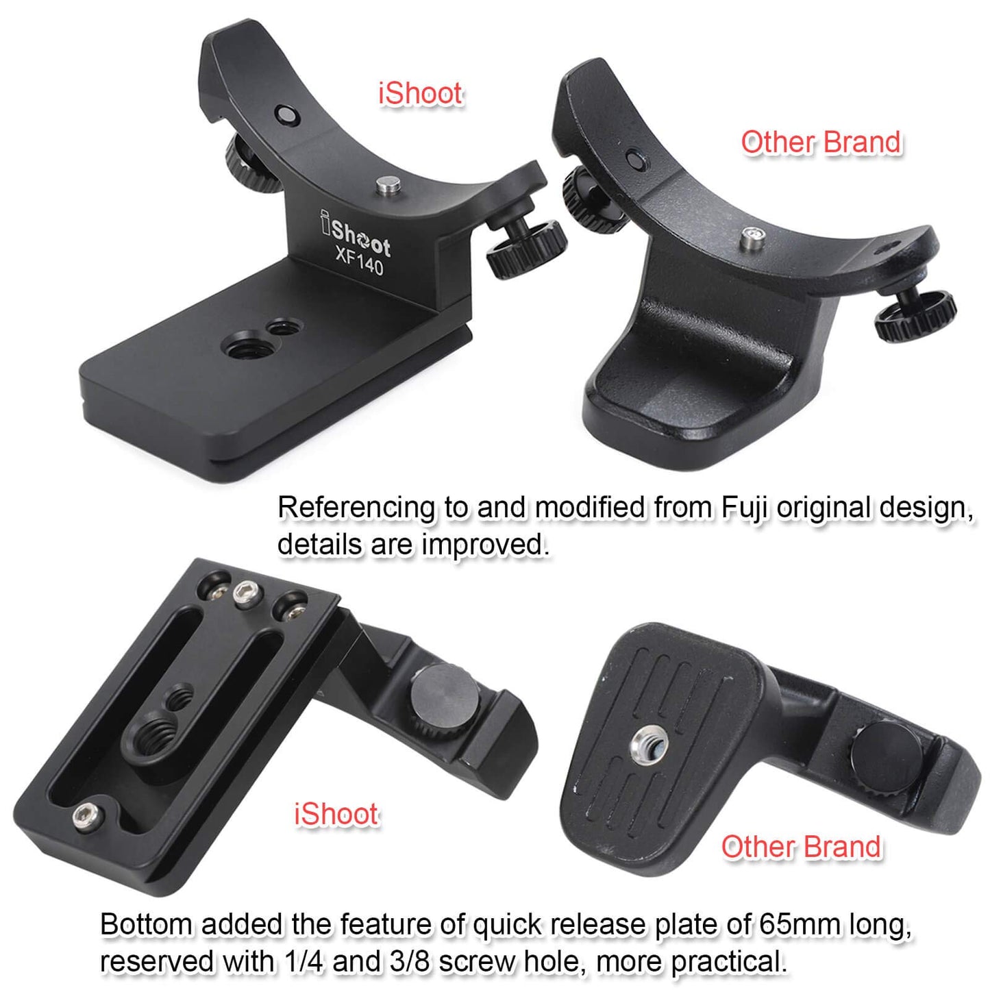 iShoot Lens Collar Base Tripod Mount Ring Replacement Foot Stand Compatible with Fujifilm Fuji XF 100-400mm f/4.5-5.6 R LM OIS WR Lens 16501109