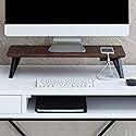Anji Mountain Monitor Stand - Desktop Organizer & Laptop Riser, Ergonomic Monitor Riser, Space-Saving Monitor Stand for Desk, Durable Construction
