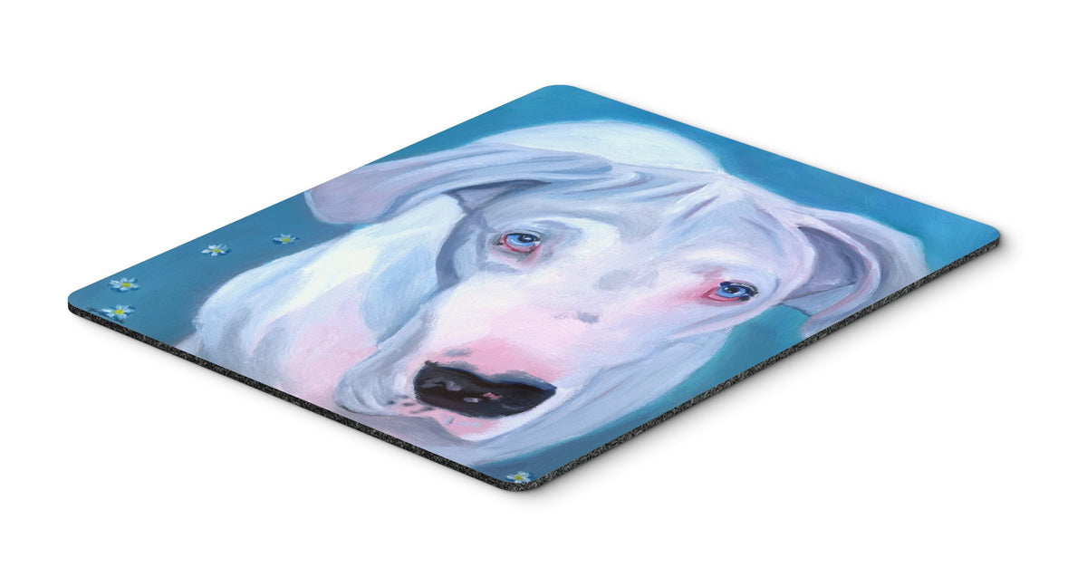 Caroline's Treasures 7440MP White Great Dane Mouse Pad, Hot Pad or Trivet for Home Office Gaming Working Computers Laptop Mouse Mat,Washable Large