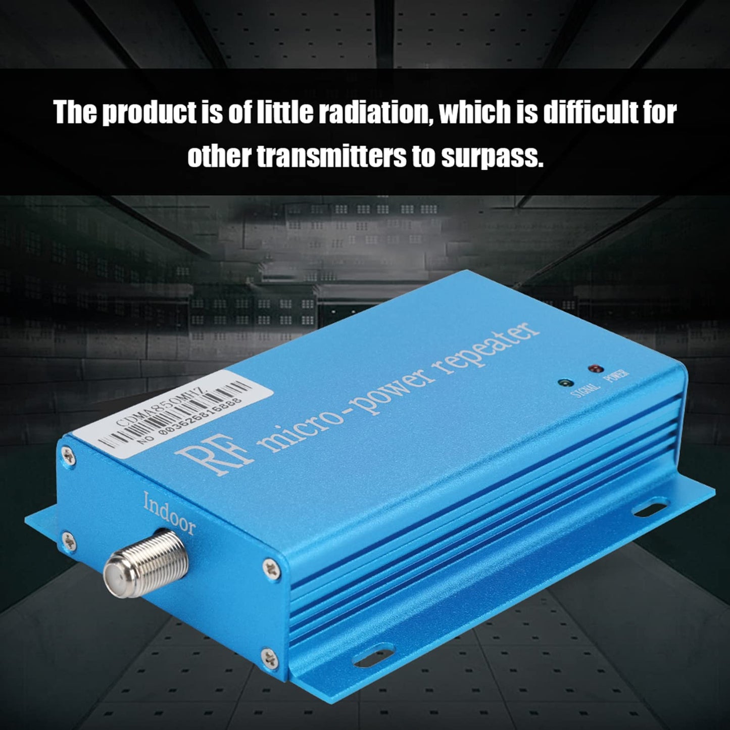 RF Micro Power Repeater Amplifier Booster with Intelligent Chip, Stable Performance, 10m Sucker Cable, Small Antenna Set