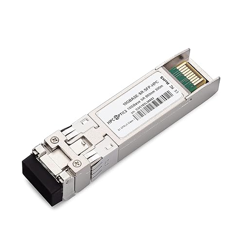HPC Optics Compatible with QNAP TRX-10GITSFPP-SR 10GBASE-SR SFP+ Transceiver |10G SR MMF 850nm TRX-10GSFP-SR-HPC