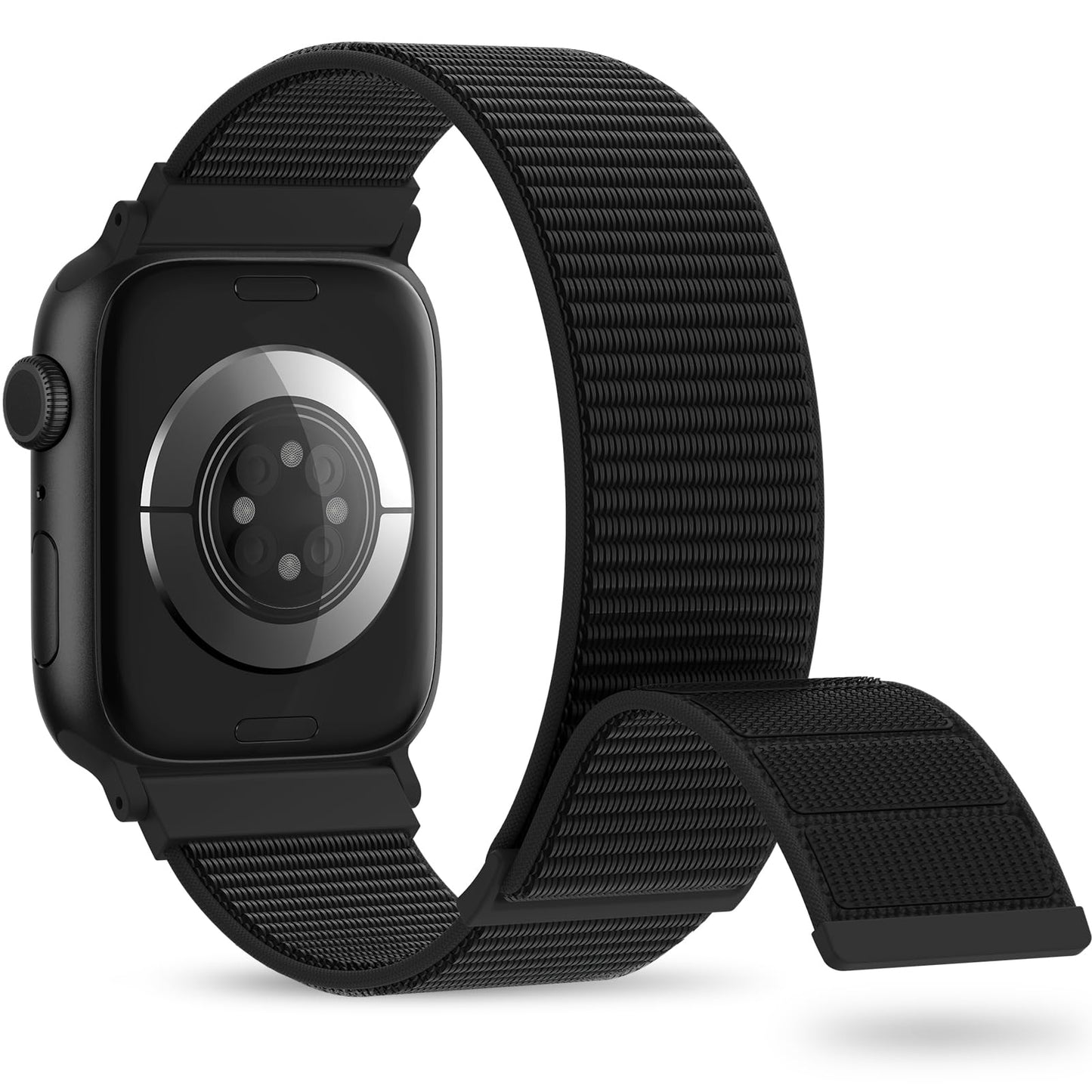 OHOTLOVE Nylon Sport Band Compatible with Apple Watch Band 38mm 40mm 41mm 42mm 44mm 45mm 46mm 49mm, Adjustable Breathable Women Men Braided Strap Loop