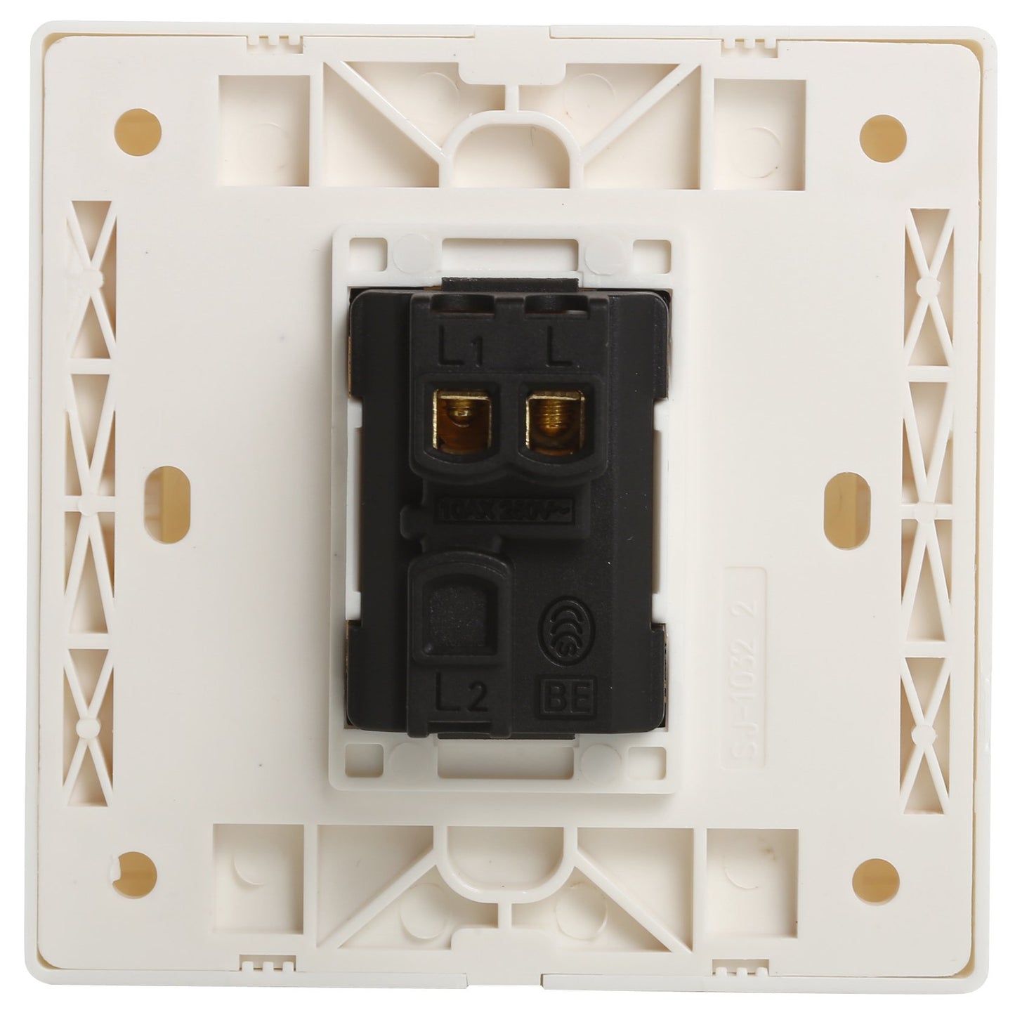 UHPPOTE DC12V Push Exit Release Button Square Rocker Switch - Flush-Mounted for Door Access Control System (Pack of 4)