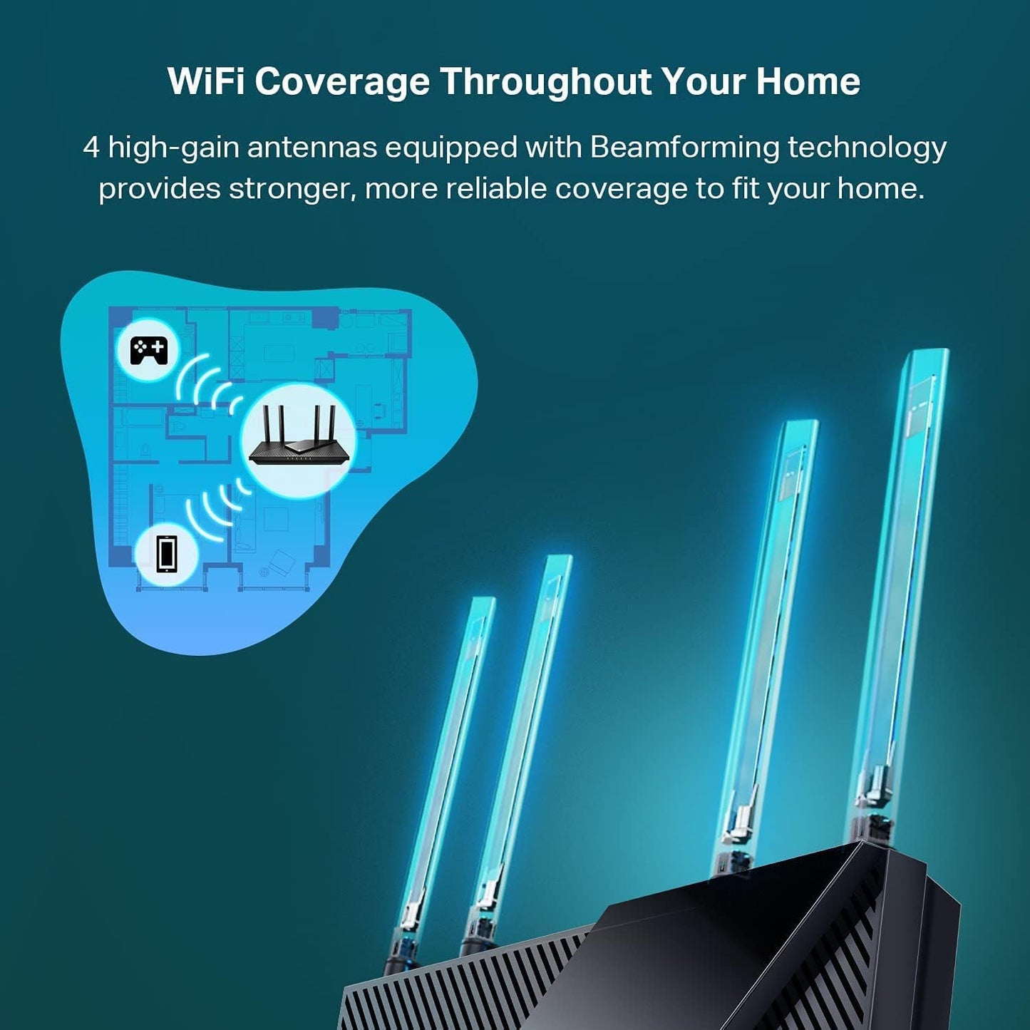 TP-Link Dual-Band AX3000 Wi-Fi 6 Router Archer AX55 | Wireless Gigabit Internet Router for Home | EasyMesh Compatible | VPN Clients & Server |