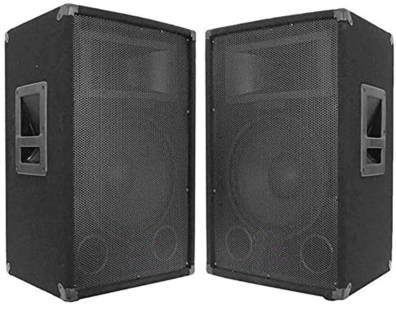 MIYAKO Speaker Cabinet Plastic Bar Handles Black Recessed Heavy Duty 8.3" X 6.5" (1 Pair - 2 pcs)