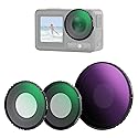 NEEWER ND Filter Kit Compatible with DJI Osmo Action 5 Pro/4, Variable ND8-32 (3-5 Stops) + CPL + Black Diffusion 1/4 Screw On Filter Multicoated HD