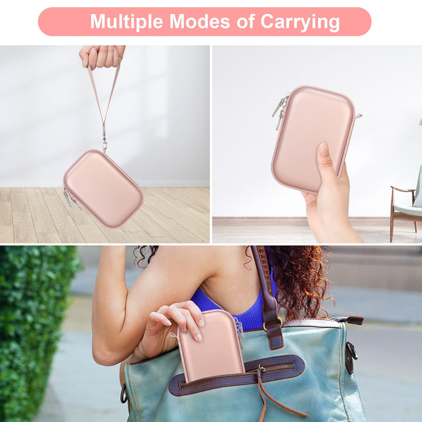 Canboc Hard Case for Canon Ivy 2/Canon Ivy/Canon Ivy CLIQ+2 CLIQ 2 CLIQ+ Mini Photo Printer Mobile Wireless Bluetooth Instant Camera Printer, Mesh Bag