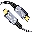 Tan QY USB C Cable 1FT, USB C 3.2 Gen 2X2 Cable, 8K Monitor Video Output, 20Gbps High Speed Data Transfer, 100W Charging, Suitable for iPhone 15/16