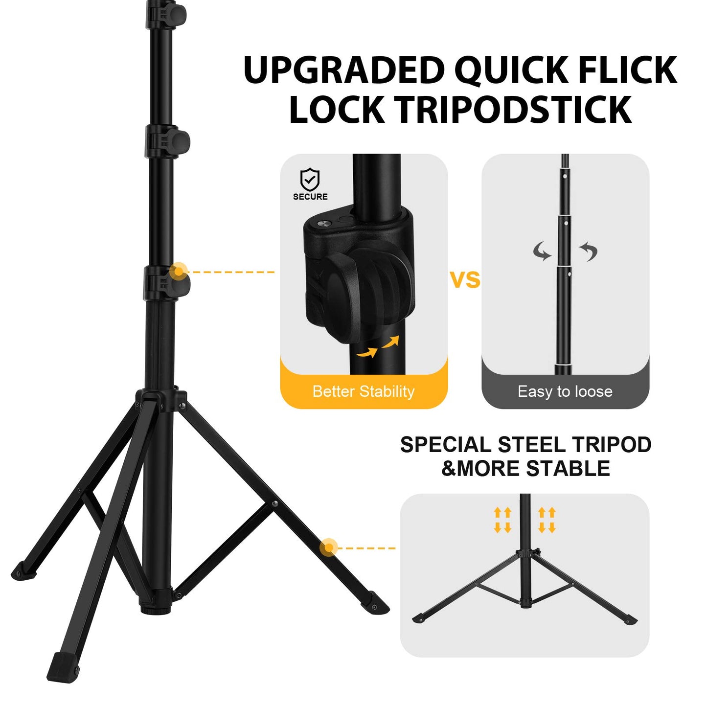 Ring Light with Stand and Phone Holder, 10'' LED Selfie Ring Light with Tripod (17''-73'') Bluetooth Remote for iPad/Tablet/Video Recording/Live